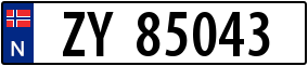Truck License Plate
